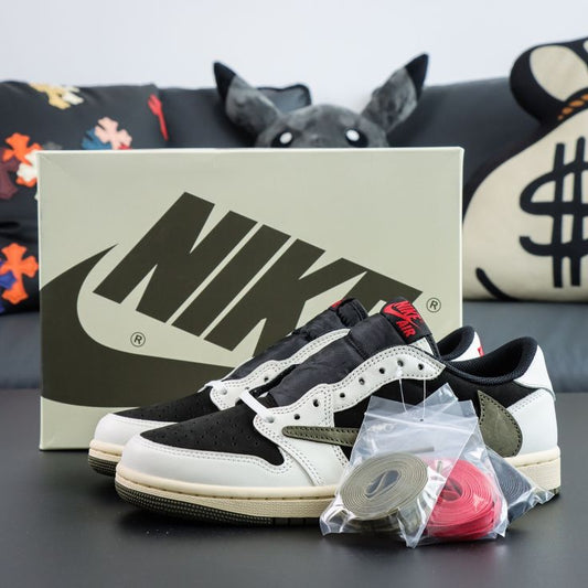 TRAVIS SCOTT X NIKE AIR JORDAN 1 LOW OLIVE