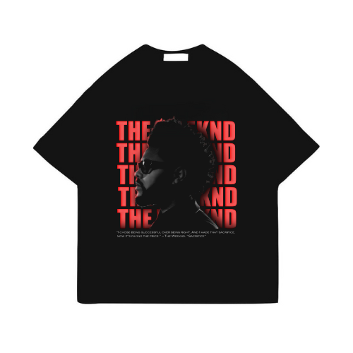 The Weeknd Sacrifice Black T-Shirt