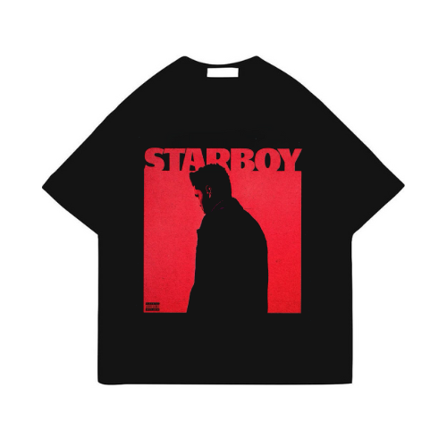 The Weeknd Starboy Black Printed T-Shirt