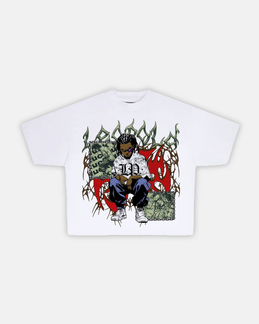 Graphic Printed White Vintage T-Shirt