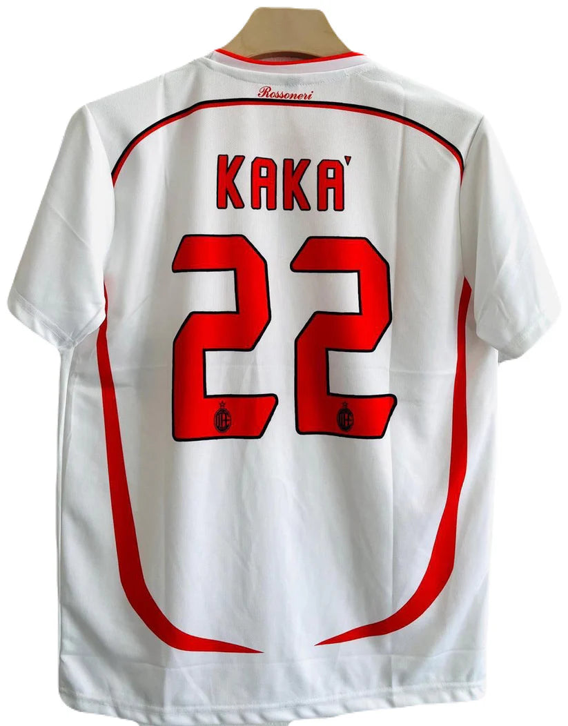 Ac milan 2006-07 Away Kit Kaka Embroidery Half Sleeve P327