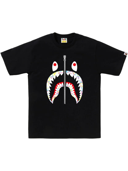 A BATHING APE® shark-print T-shirt