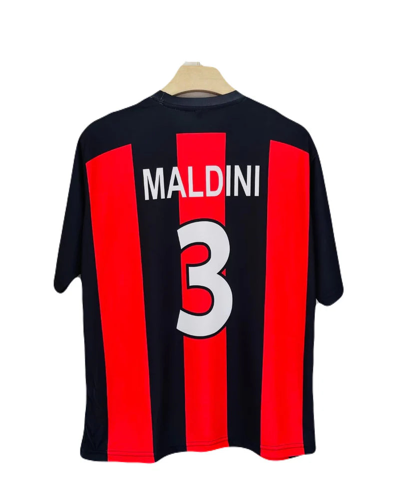 Ac Milan 2000-01 Home Maldini Five Sleeve P314