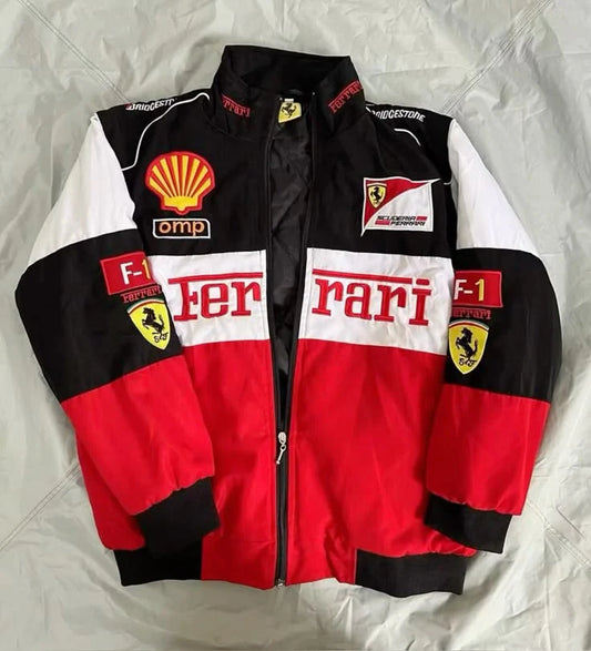 Ferrari Racing Jacket in Tri-Colour