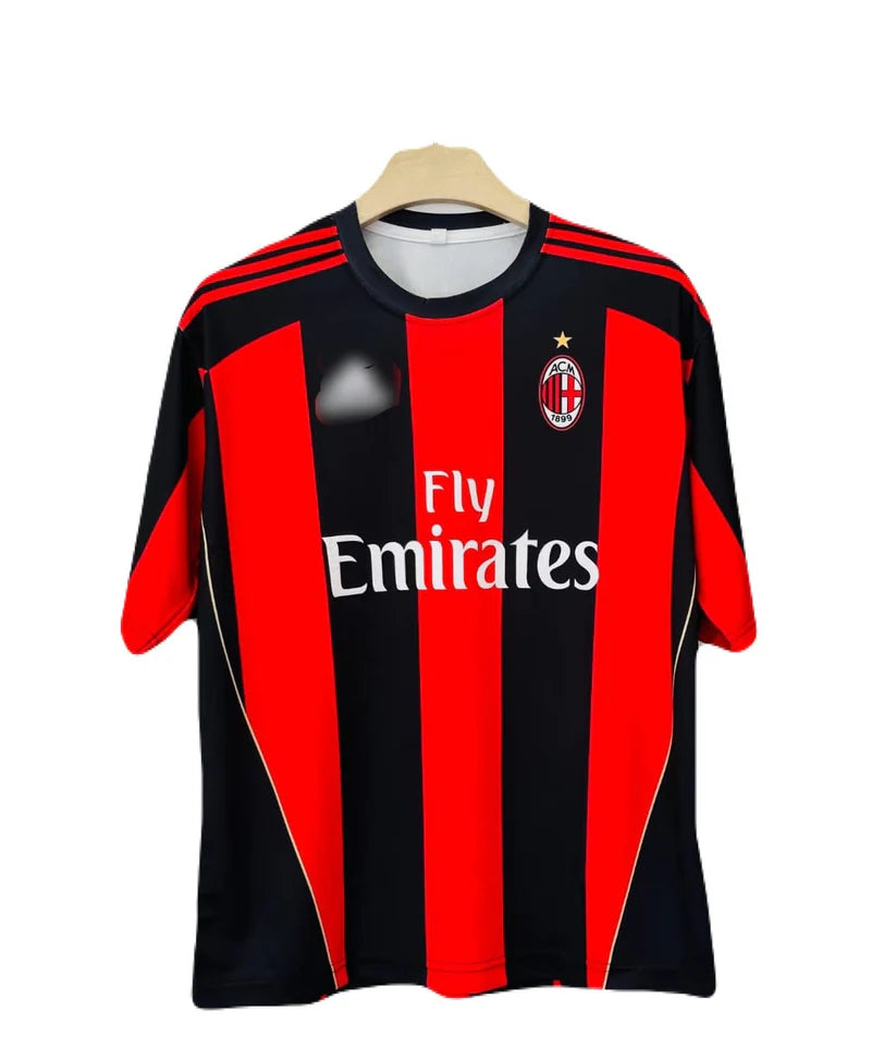 Ac Milan 2010-11 Home kKit Ronaldinho Five Sleeve