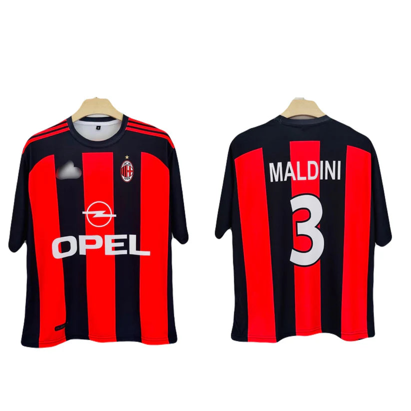 Ac Milan 2000-01 Home Maldini Five Sleeve P314