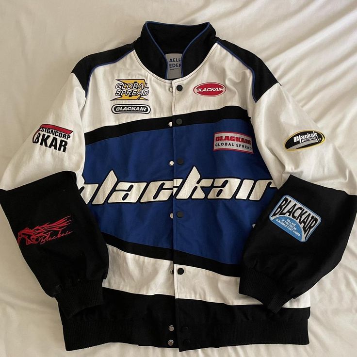 Blackair Jacket in Blue& White