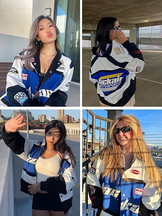 Blackair Jacket in Blue& White