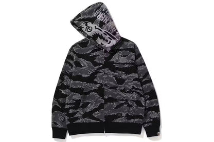 BAPE Tiger Camo Tiger Relaxed Fit Full Zip Hoodie