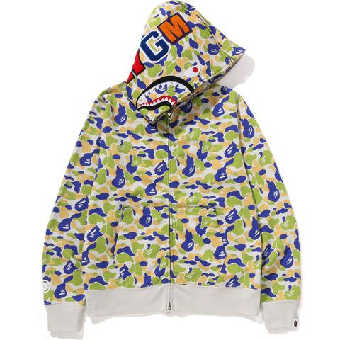 Bape Camo Shark Full Zip Hoodie - Multicolor