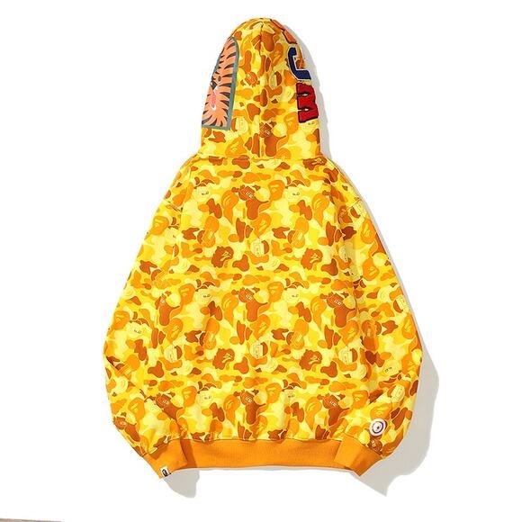 BAPE x PUBG Shark Full Zip Hoodie in Orange