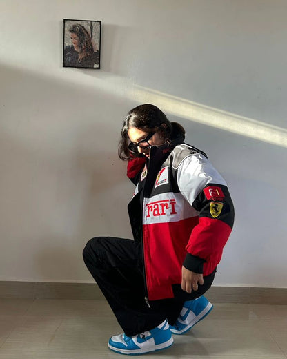 Ferrari Racing Jacket in Tri-Colour