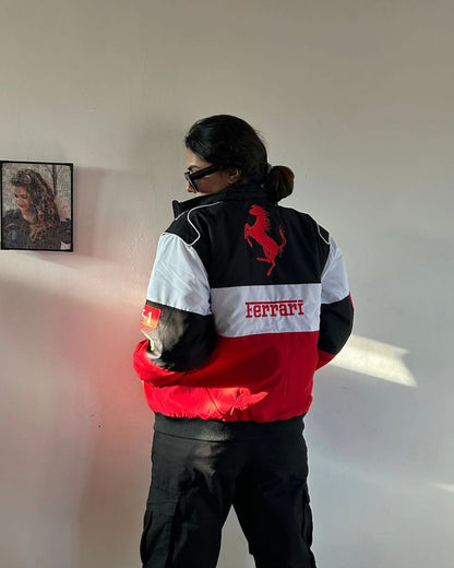 Ferrari Racing Jacket in Tri-Colour