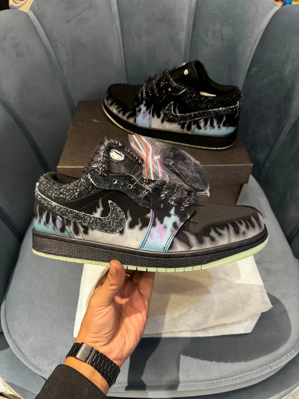 AIR JORDANS 1 LOW ''HALLOWEEN BLACK CAT''