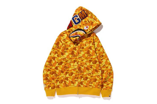 BAPE x PUBG Shark Full Zip Hoodie in Orange