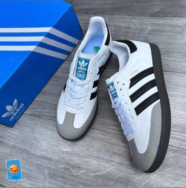 Adidas Samba White and Black
