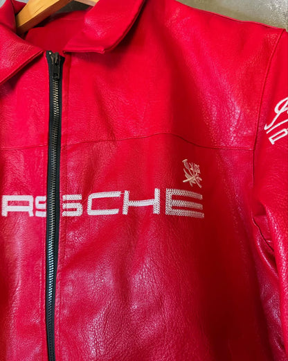 Porsche Leather Jacket in Red