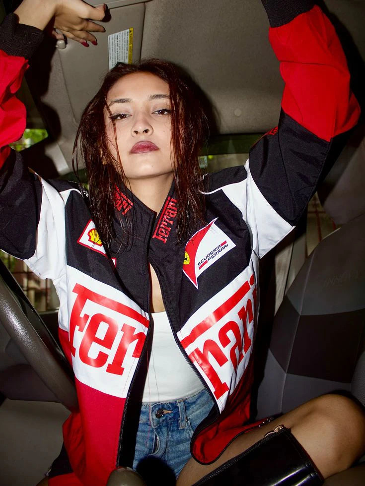 Ferrari Racing Jacket in Tri-Colour