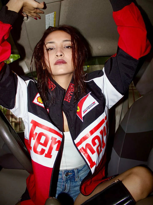 Ferrari Racing Jacket in Tri-Colour
