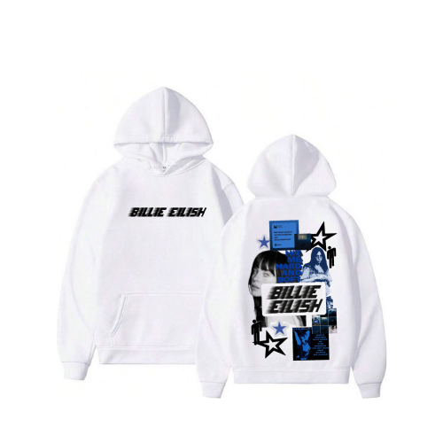 Billie Eilish White Hoodie