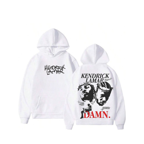 Kendrick Lamar Ft Damn White Hoodie