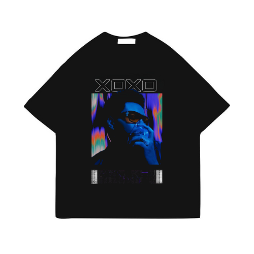 The Weeknd XOXO Printed Black T-Shirt