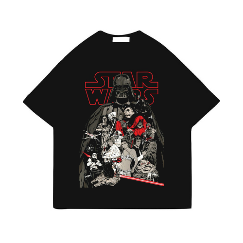 Star Wars Black Printed T-Shirt