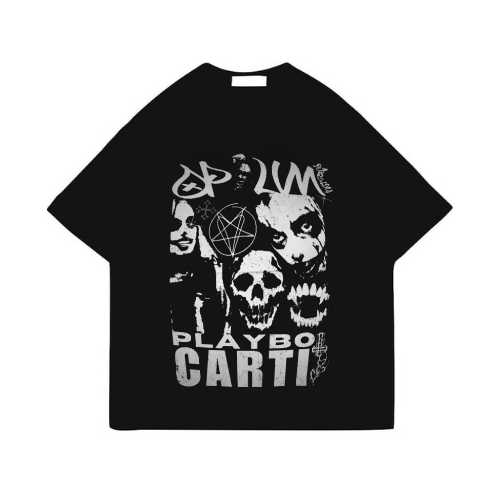 Playboi Carti Black Printed T-Shirt