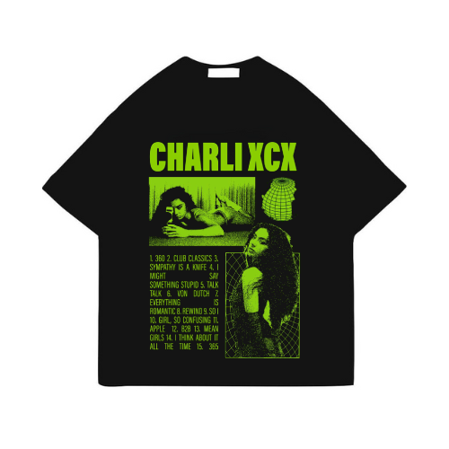 Charli XCX Printed Black T-Shirt