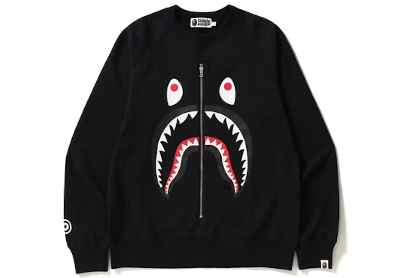 BAPE Shark Metal Zip Crewneck
