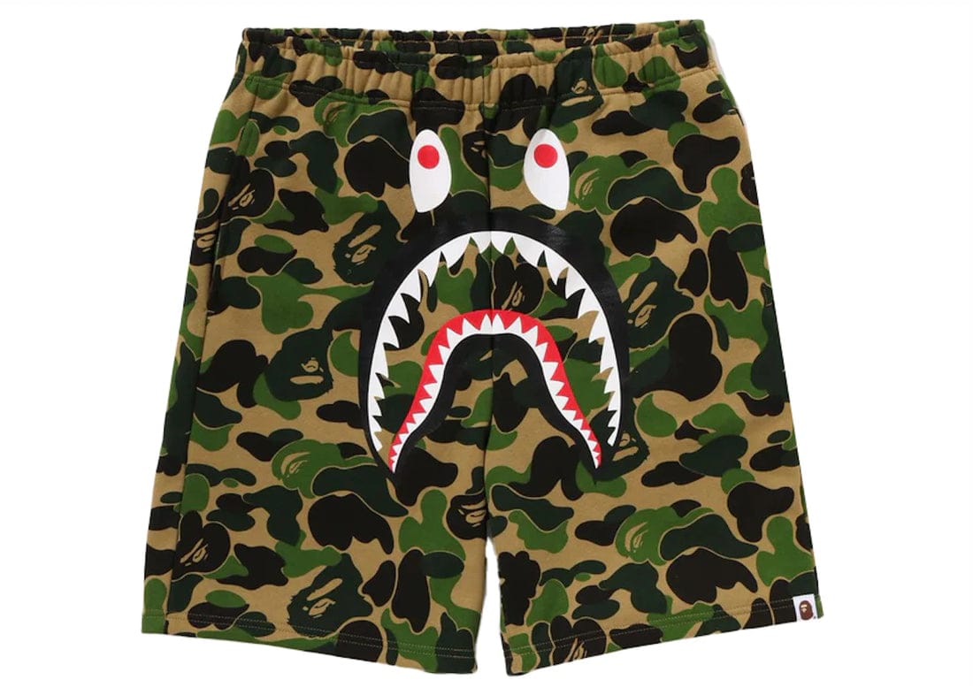 Bape ABC Shark Sweat Shorts Green