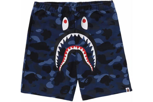 Bape ABC Shark Sweat Shorts Blue