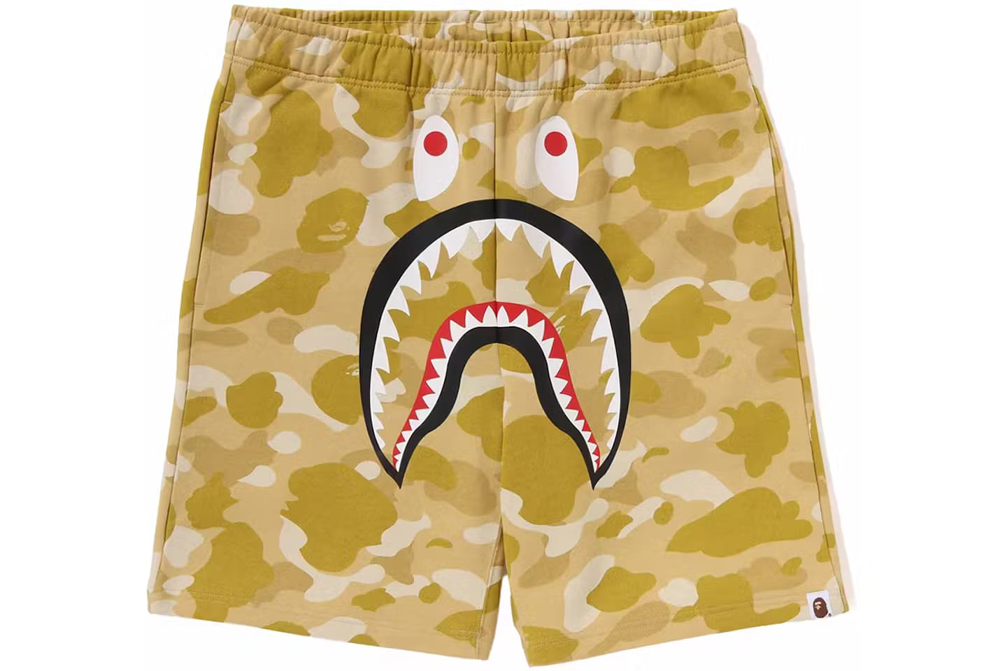 Bape ABC Shark Sweat Shorts Yellow