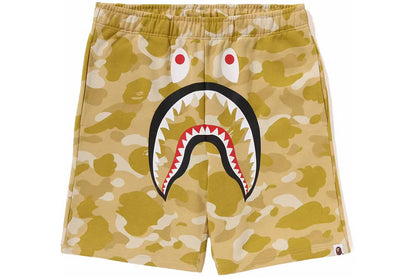 Bape ABC Shark Sweat Shorts Yellow