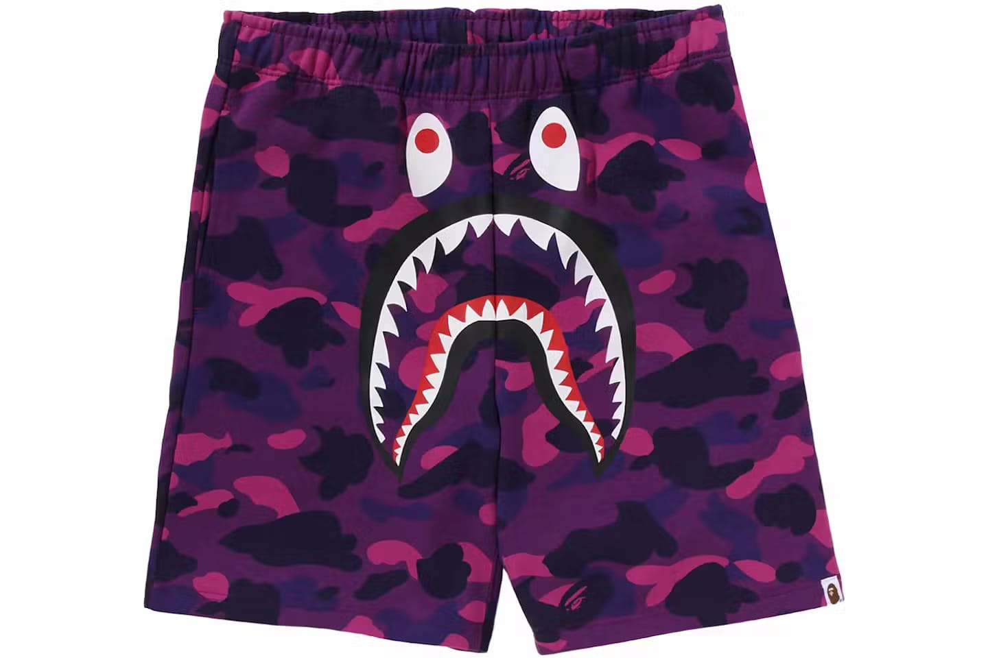 Bape ABC Shark Sweat Shorts Purple
