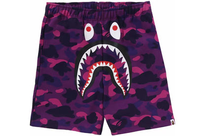 Bape ABC Shark Sweat Shorts Purple