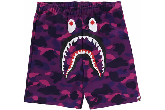 Bape ABC Shark Sweat Shorts Purple