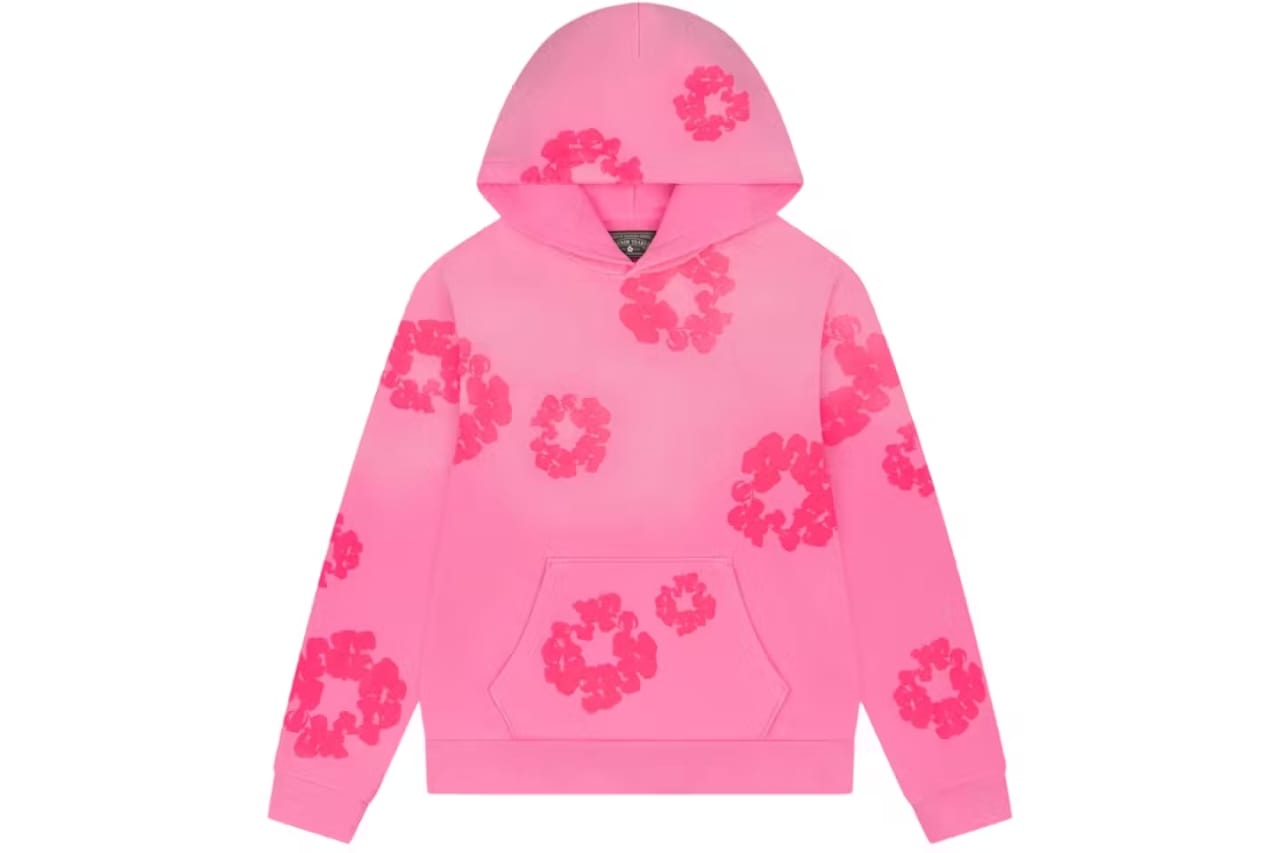 Denim Tears Mono Wreath Hoodie Pink