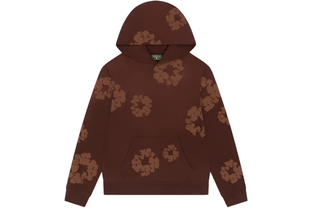 Denim Tears Mono Wreath Hoodie Brown