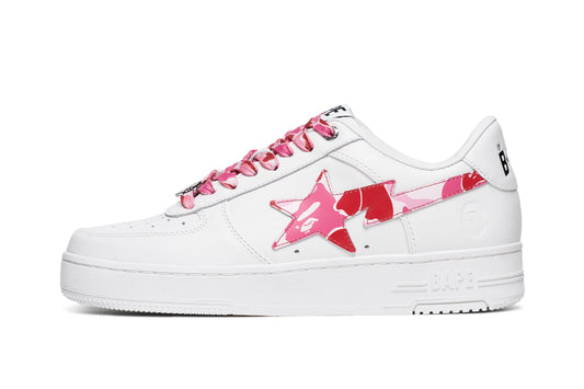 A Bathing Ape Bape Sta Low Abc Camo White Pink