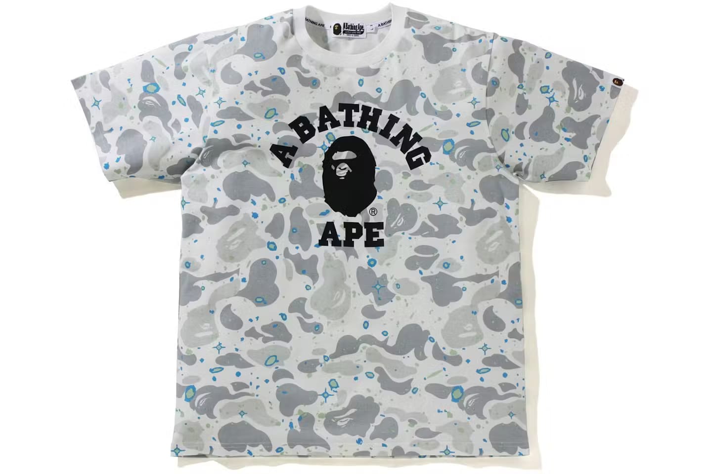 BAPE Space Camo College Tee White