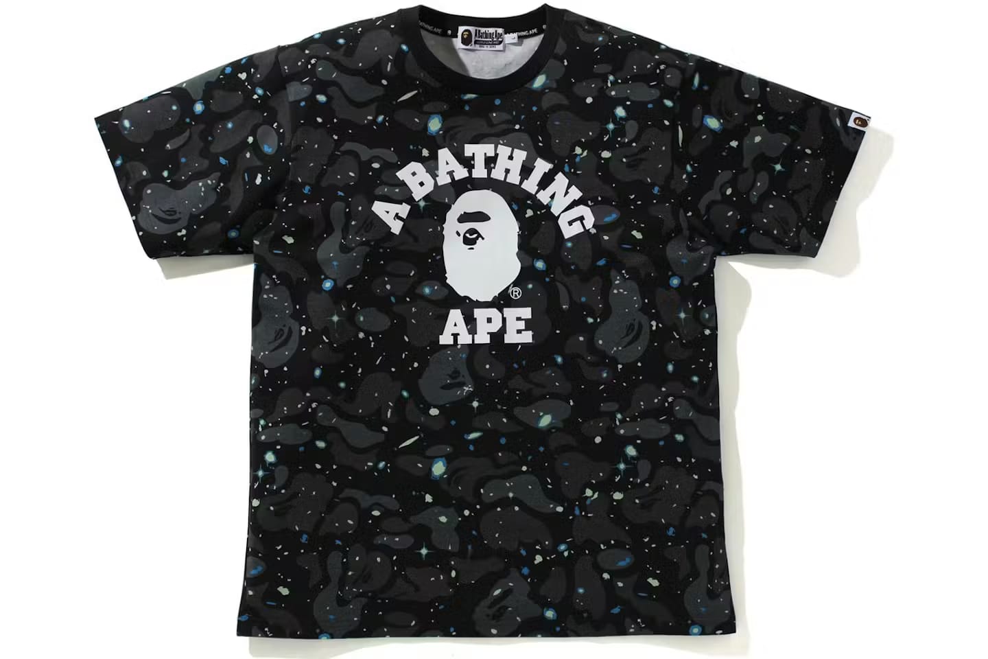 BAPE Space Camo College Tee Black