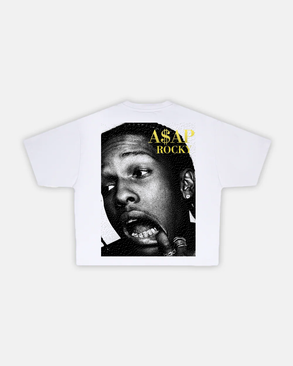A$AP Rocky White Printed T-Shirt