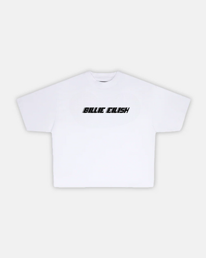 Billlie Eilish White Vintage T-Shirt