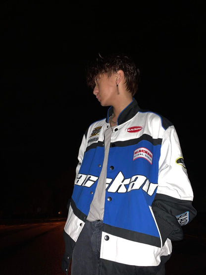 Blackair Jacket in Blue& White