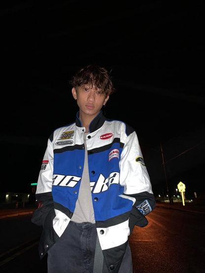 Blackair Jacket in Blue& White