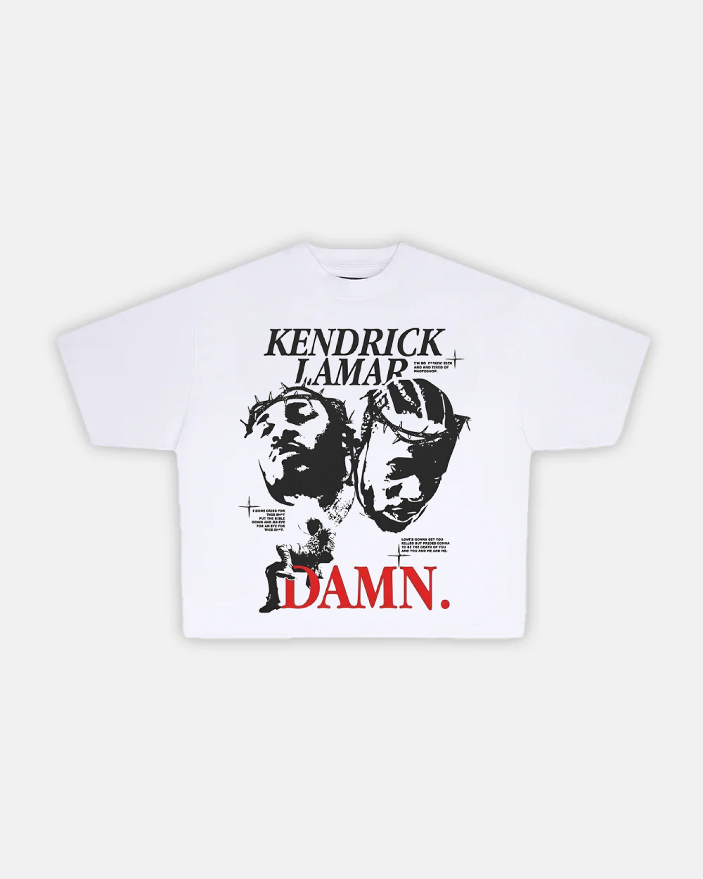 Kendrick Lamar White Printed T-Shirt