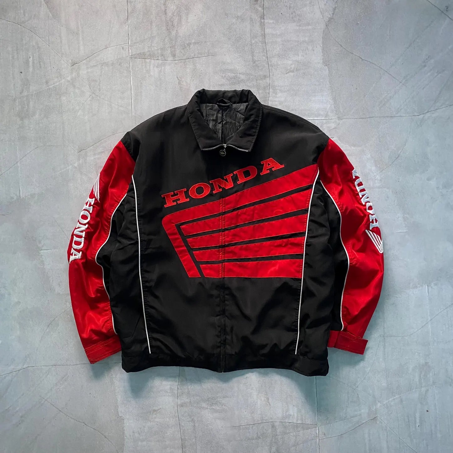 Vintage 90s Honda HRC Racing Ferrari Jacket Red