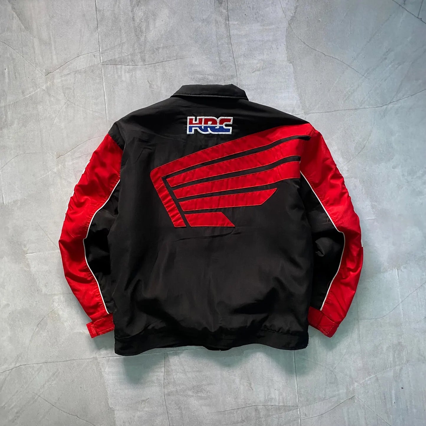 Vintage 90s Honda HRC Racing Ferrari Jacket Red