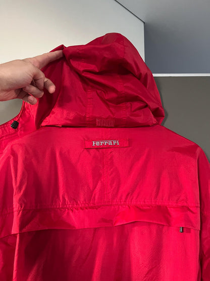 Ferrari Red Parka Windbreaker Jacket F1